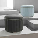 ATERLÖGA pouffe with storage, kilanda light blue