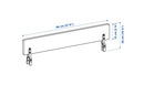 NATTAPA guard rail, white, 96x15 cm