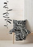 MAJSMOTT single duvet cover sets, black-white, 150x200/50x60 cm