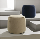 JÄRRESTAD Pouffe, with storage/Djuparp dark blue