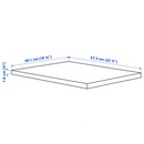KOMPLEMENT Shelf, white, 50x58 cm