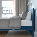 MALM Bed frame, high, blue, 140x200 cm