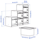 TROFAST Frame, light white stained pine, 94x44x91 cm
