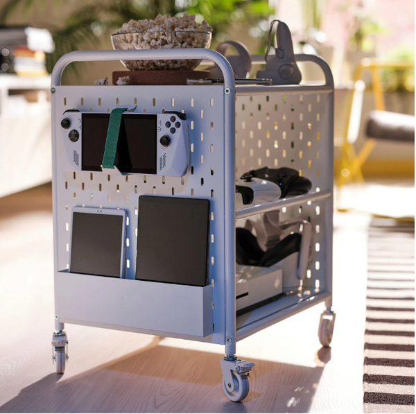 BRÄNNBOLL storage unit, white, 56x62 cm