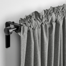 ROSENMANDEL blackout curtain, 1 pair, grey, 135x300 cm, block out, polyester