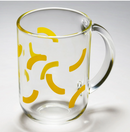 SKEDSTÖR cup set, yellow-black, 30 cl, 2 pack