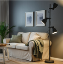 HEKTAR Floor lamp with 3-spot, dark grey