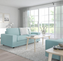 VIMLE Frame 2-seat section/VIMLE Cover for 2-seat section, Saxemara light blue