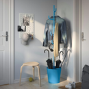 ÄLGANÄS hat and coat stand, light blue, 173x33 cm