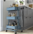 RASKOG Trolley, blue-grey, 35x45x78 cm