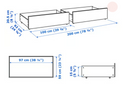MALM Bed storage box for high bed frame