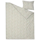 SORGMANTEL Duvet cover and pillowcase, white/green, 150x200/50x60 cm