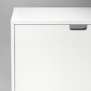 STALL Shoe cabinet with 4 compartments, white, 96x17x90 cm