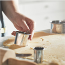 LÄTTBAKAD Cookie cutter, set of 5, silver-colour
