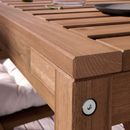 NÄMMARÖ Dining table, light brown, 140x75 cm