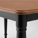 DANDERYD Dining table, pine veneer-black, 130x80 cm
