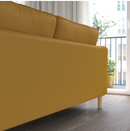 PÄRUP Frame, 2-seat sofa/PÄRUP Cover for 2-seat sofa, Vissle yellow-brown
