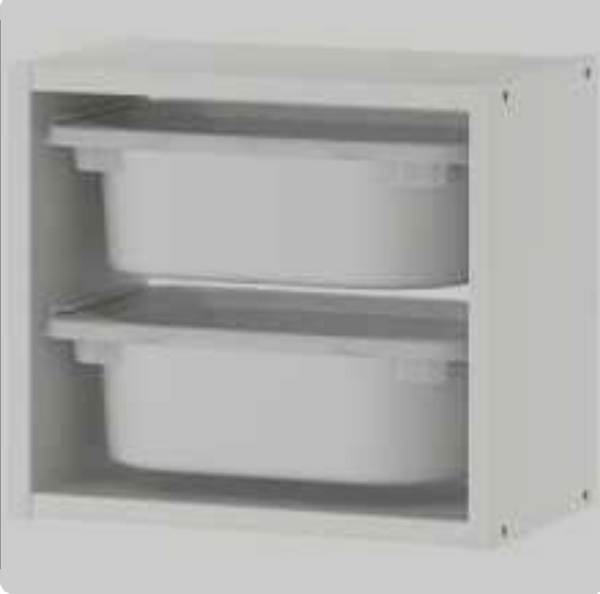 TROFAST Wall storage, white, 34x21x30 cm