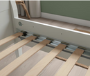 TARVA Bed frame, white stained, 90x200 cm / LURÖY Slatted bed base, 90x200 cm