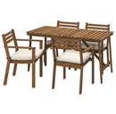 ASKHOLMEN Dining table, dark-brown, 143x75 cm