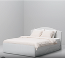 RAMNEFJÄLL double bed frame, klovsta gray-white, 140x200 cm