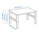 PAHL Desk, white 96x58 cm