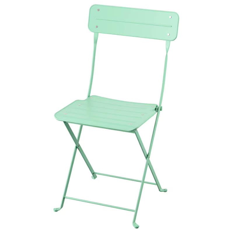 SUNDSO Folding chair, light green outdoor