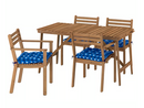 ASKHOLMEN Dining table, dark-brown, 143x75 cm