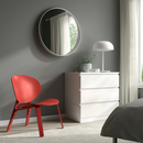 FRÖSET Easy chair, red stained oak veneer