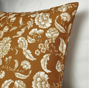 IDALINNEA lace pillow cover, yellow-brown, 50x50 cm