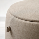 JARRESTAD Pouffe with storage, Tonerud dark beige