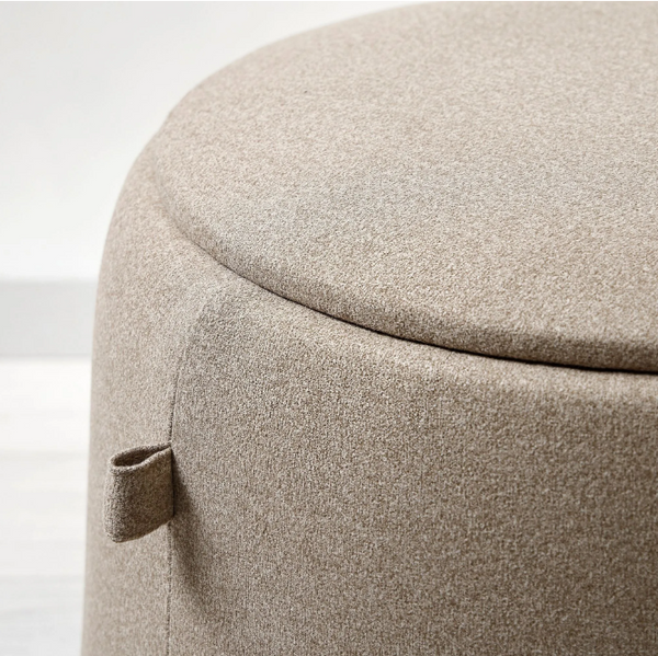 JARRESTAD Pouffe with storage, Tonerud dark beige