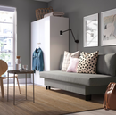 ÄLVDALEN 3-seat sofa-bed, Knisa grey-beige
