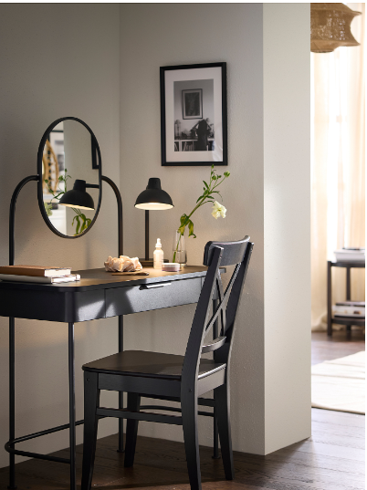GRÅFJÄLLET Dressing table, 100x42 cm, anthracite