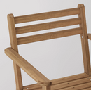 ASKHOLMEN chair with armrests, darkbrown, without cushion