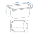 TROFAST Storage box, lilac, 42x30x23 cm