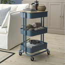 RASKOG Trolley, blue-grey, 35x45x78 cm
