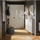 ATERLÖGA pouffe with storage, kilanda dark grey