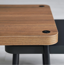 SONHULT nest of tables, grey-walnut effect, 2 piece