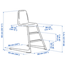 LANGUR Junior chair, white