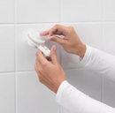 TISKEN Soap dish with suction cup, white