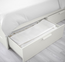 BRIMNES Bed frame with storage, white, 140x200 cm