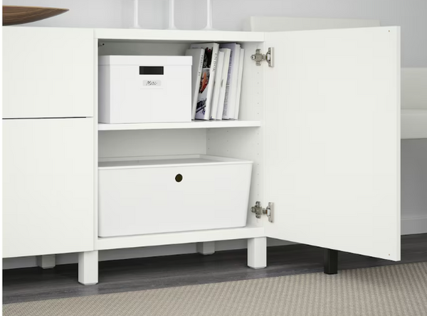 BESTÅ Shelf, white, 56x36 cm