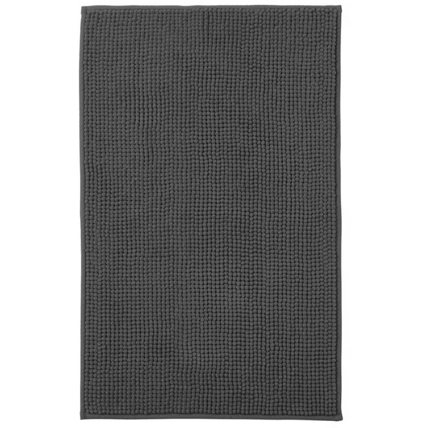 TOFTBO Bath mat, anthracite, 50x80 cm