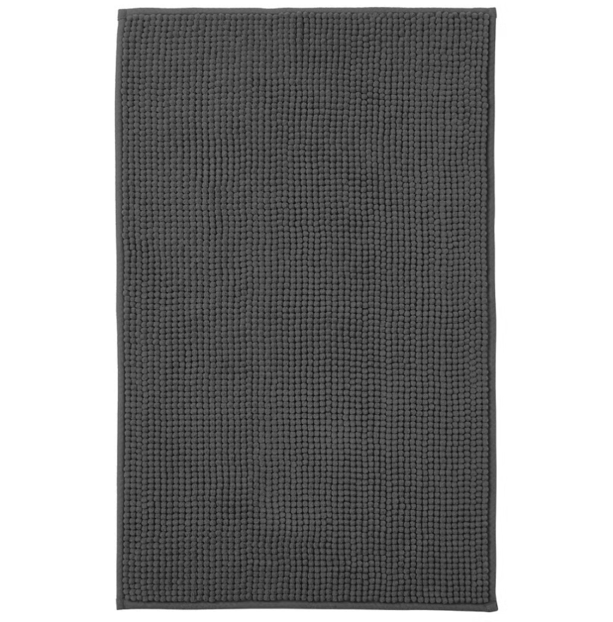 TOFTBO Bath mat, anthracite, 50x80 cm