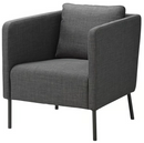 EKERÖ Armchair, Skiftebo dark grey