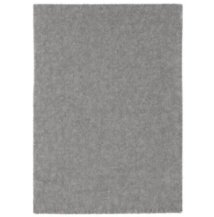 STOENSE large rug, medium grey, 170x240 cm, low pile