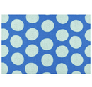 KÖRFÄLTSPIL Door mat, blue green/circle pattern, 40x60 cm