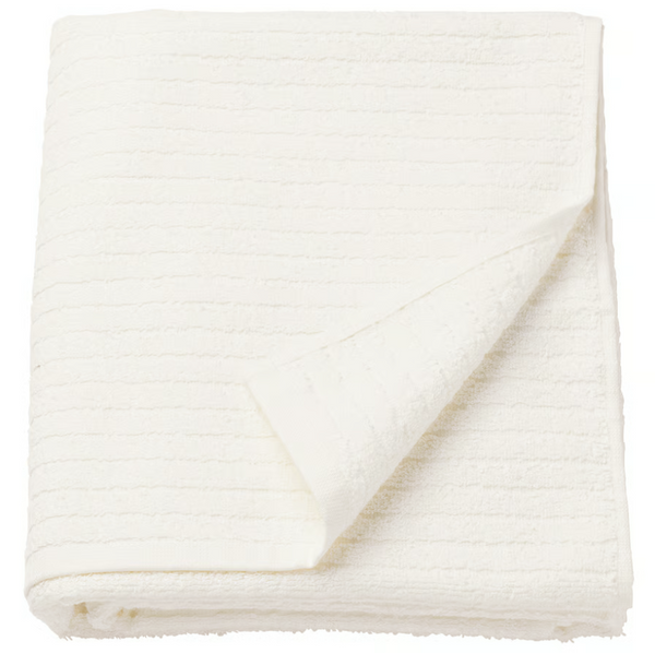 VÅGSJÖN Bath sheet, white, 100x150 cm