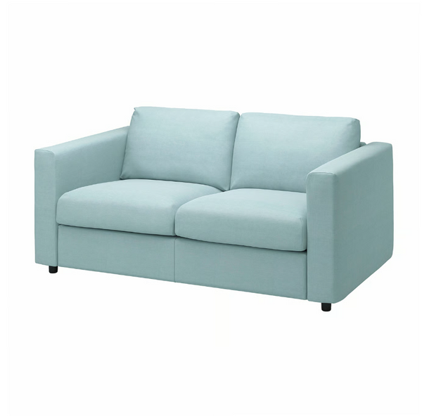 VIMLE Frame 2-seat section/VIMLE Cover for armrest, Saxemara light blue